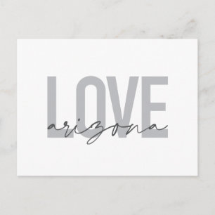 Carte Postale Design simple, moderne, urbain, cool Love Arizona