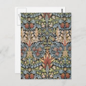 Carte Postale Design Snakeshead par William Morris (Devant / Derrière)