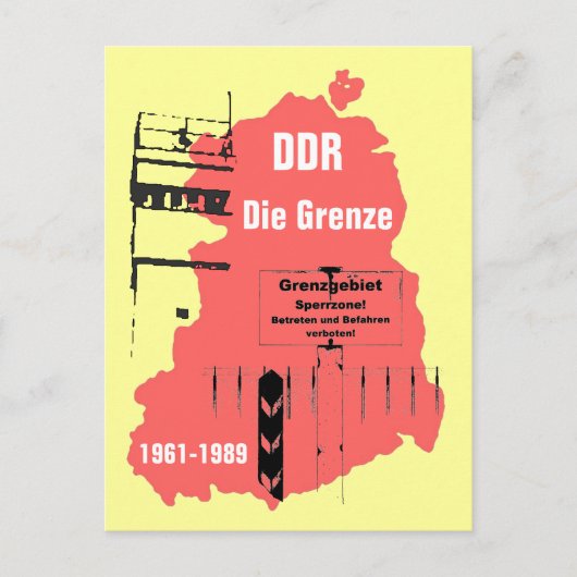 Carte Postale Design spécial Die Grenze (Devant)