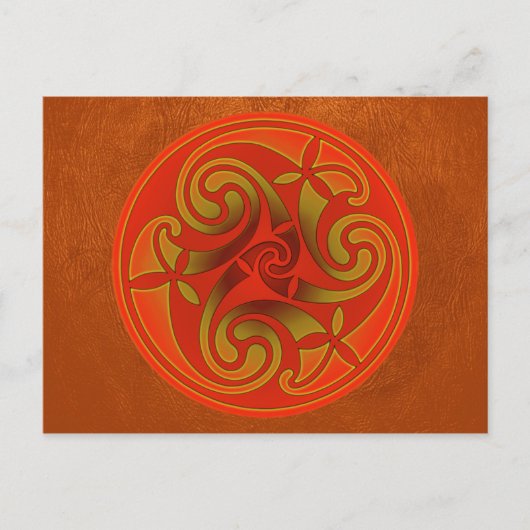 Carte postale Design Spiral Art Celtique (Devant)
