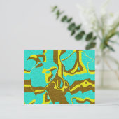 Carte Postale Design Turquoise (Debout devant)