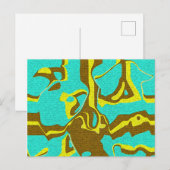 Carte Postale Design Turquoise (Devant / Derrière)