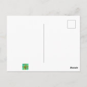 Carte Postale Design Turquoise (Dos)