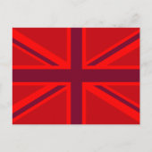 Carte Postale Design Union Jack à accent rouge (Devant)
