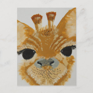 Carte Postale Design unique de girafe moderne et tendance qui at