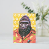 Carte postale design Vain Gorilla. (Debout devant)