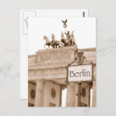 Carte Postale Design vintage Berlin (Devant / Derrière)