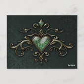 Carte Postale Design vintage élégant et romantique. (Dos)