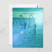 Carte postale Design Windsurfing (Devant / Derrière)