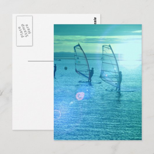 Carte postale Design Windsurfing (Devant / Derrière)