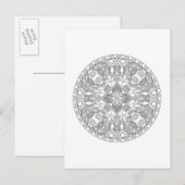 Carte Postale Design Zendala (Devant / Derrière)