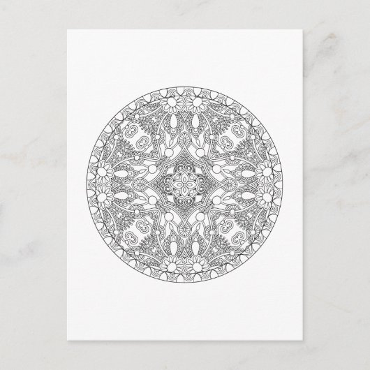 Carte Postale Design Zendala (Devant)