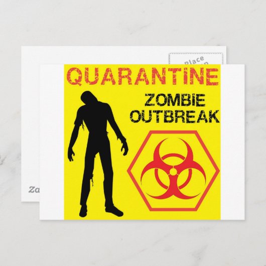Carte Postale Design Zombie (Devant / Derrière)