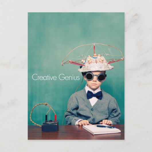 Carte Postale Designs de génie créatif (Devant)