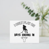 Carte Postale Designs de hockey (Debout devant)