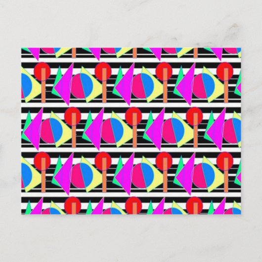 Carte Postale Designs des années 80 (Devant)