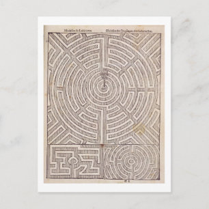 Carte Postale Designs for mazes, from 'The Dutch Gardener' de Jo