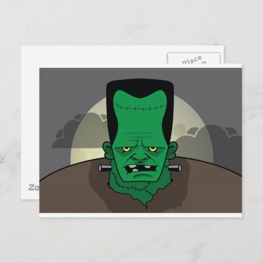 Carte Postale Designs Halloween (Devant / Derrière)