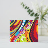 Carte Postale Designs Hippie rétro (Debout devant)