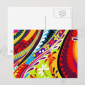 Carte Postale Designs Hippie rétro (Devant / Derrière)