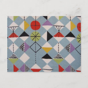 Carte Postale Designs rétro des années 1950