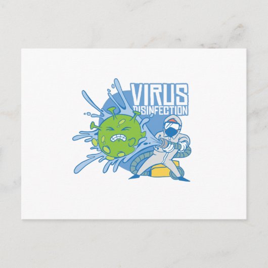 Carte Postale Désinfection par virus (Devant)