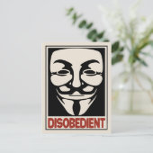 Carte Postale Désobéissant (Debout devant)