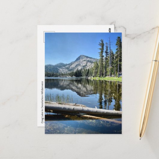 Carte postale - Desolation Wilderness, Californie (Devant/Arrière en situation)