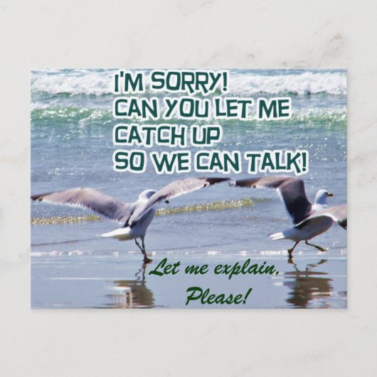 Carte Postale Désolé (Devant)