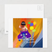 Carte Postale Désolé d'avoir oublié ton anniversaire. (Devant / Derrière)