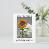 Carte Postale Désolé de vous décevoir mais vous me décevez (Debout devant)