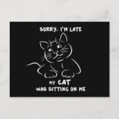 Carte Postale Désolé d'être en retard (Devant)
