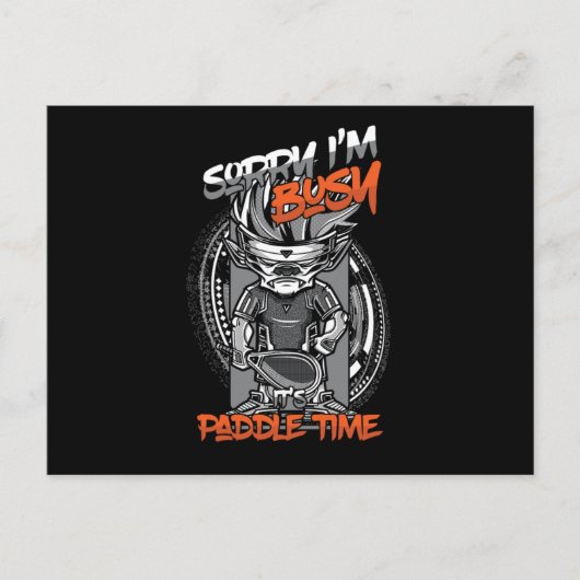 Carte Postale Désolé, J'Ai Retardé Son Temps De Pagaie (Devant)