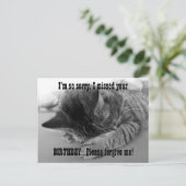 Carte Postale Désolé Kitten (Debout devant)