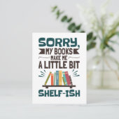 Carte Postale Désolé Mes Livres me font un peu étalon d'amour du (Debout devant)