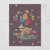 Carte Postale Désolé pour le retard. Joyuse Anniversaire en reta (Devant)