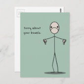 Carte Postale Désolé pour vos boeufs (Devant / Derrière)