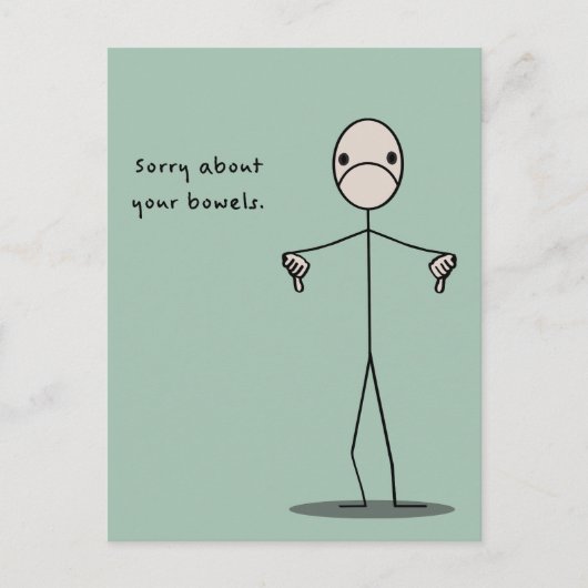 Carte Postale Désolé pour vos boeufs (Devant)