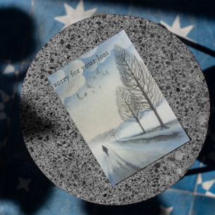 Carte Postale Désolé pour votre perte, personnalisable