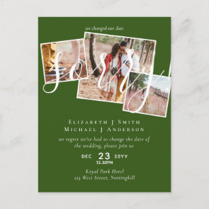 Carte Postale DÉSOLÉ ! Remise du mariage Changement de date PHOT