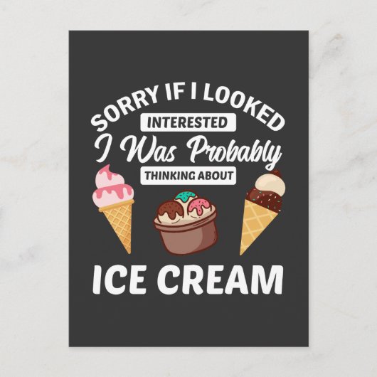 Carte Postale désolé si j'avais l'air intéressé, j'étais probabl (Devant)
