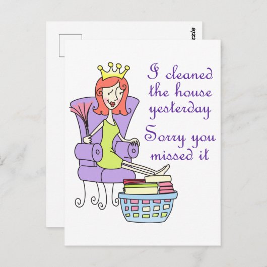 Carte Postale Désolé, Vous L'Avez Manqué (Devant / Derrière)