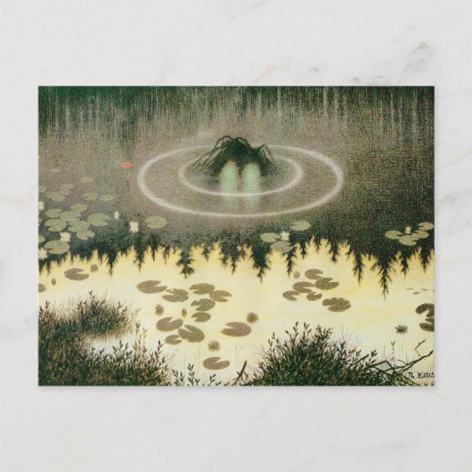 Carte postale d'esprit aquatique Nixie (Devant)