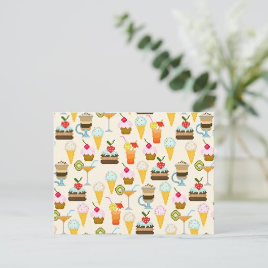 Carte Postale Dessert (Debout devant)