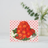 Carte Postale dessert à la confiture de fraise banane (Debout devant)