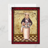 Carte Postale Dessert de chef (Devant / Derrière)