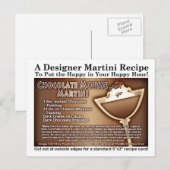 Carte postale dessert dessert à base de martini au (Devant / Derrière)