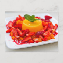 DESSERT ORANGE FRAISE POSTCROSSING