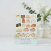 Carte Postale dessert vert menthe biscuits chocolat bonbon (Debout devant)