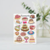 Carte Postale Desserts (Debout devant)